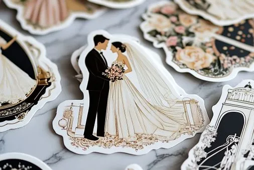 pegatinas para bodas personalizadas